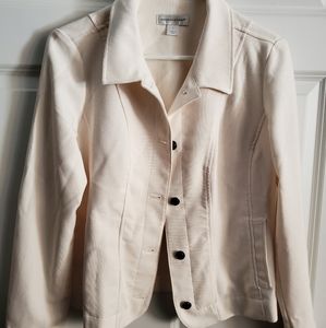 Christopher & Banks ivory white jacket